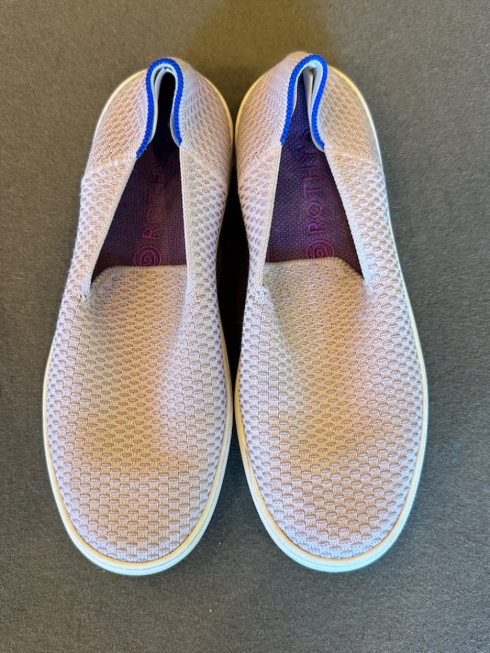 Rothy's The Original Slip-On Sneaker Honeycomb Lavender / Lilac Size 7.5